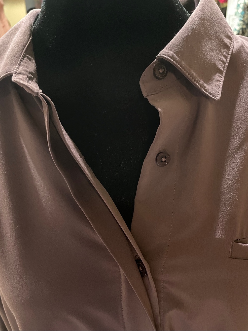 Athleta flowy Purple Long Sleeve (L) Button-Down Shirt, CYA - Picture 4 of 9